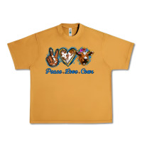 Peanut Butter Peace Love Cows Urban Heavy Tee - Jasminsmagicworld