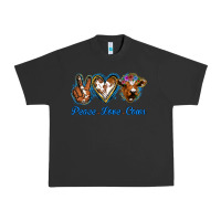 Pigment Black Peace Love Cows Urban Heavy Tee - Jasminsmagicworld