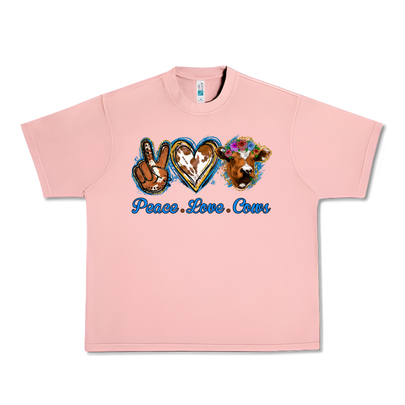 Peace Love Cows Urban Heavy Tee by Jasminsmagicworld | Teevron