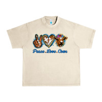 Sandshell Peace Love Cows Urban Heavy Tee - Jasminsmagicworld