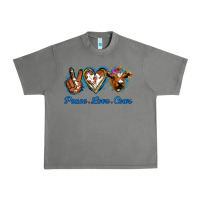 Tornado Peace Love Cows Urban Heavy Tee - Jasminsmagicworld