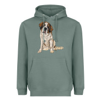 Sage saint bernard Heavyweight Hoodie - RanaPortraitStore