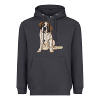 Smoke saint bernard Heavyweight Hoodie - RanaPortraitStore