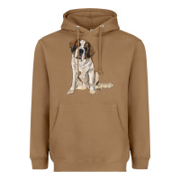 Toasted Coconut saint bernard Heavyweight Hoodie - RanaPortraitStore