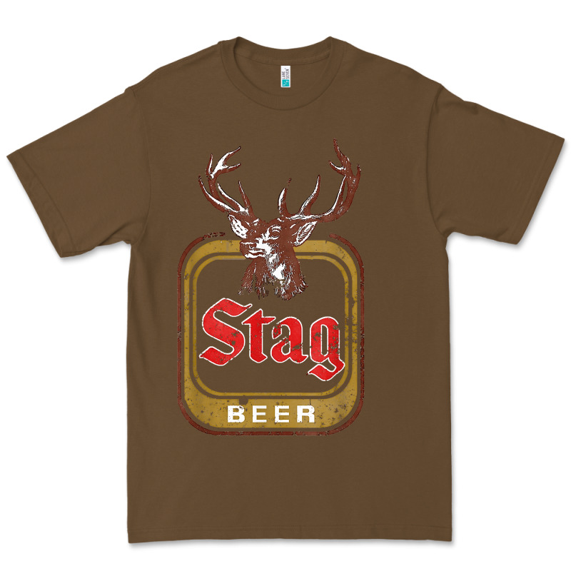 Vintage Stag Beer, Distressed Premium Tee by Craftify | Teevron