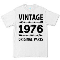White VINTAGE 1976 ORIGINAL PARTS Premium Tee - Craftify