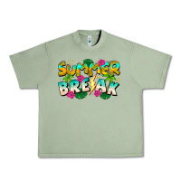 Oil Green Summer Break Urban Heavy Tee - CowhideDigitalArt
