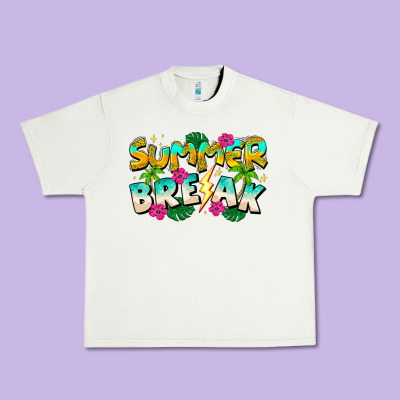 Summer Break Urban Heavy Tee Designed By Cowhidedigitalart