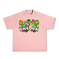 Salmon Summer Break Urban Heavy Tee - CowhideDigitalArt