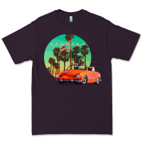 Plum karmann ghia sunset palm love quote Premium Tee - Craftify