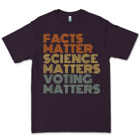 Plum facts matter science matters voting matters liberal democrat t shirt c Premium Tee - Craftify