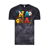 Cloud Black Baseball and Softball nana Vintage Tee - LillyAllenDesigns