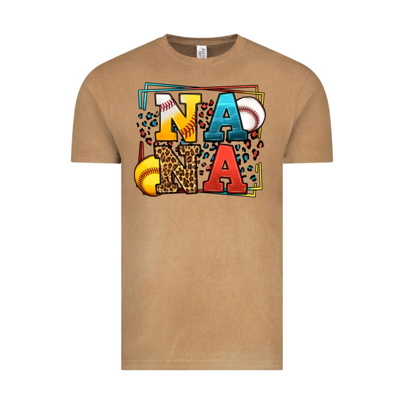 Baseball And Softball Nana Vintage Tee by LillyAllenDesigns | Teevron