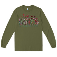 Army Green Dreaming Wine Christmas Long Sleeve Tee - SublimationCraftShop