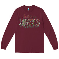 Burgundy Dreaming Wine Christmas Long Sleeve Tee - SublimationCraftShop