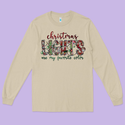 Dreaming Wine Christmas Long Sleeve Tee Designed By Sublimationcraftshop