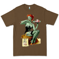 Cacao Zombie Pin Up Girl Halloween Premium Tee - Craftify