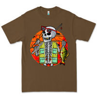 Cacao skeleton fishing lover moon halloween costume fish Premium Tee - Craftify
