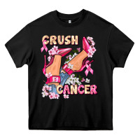 Black Crush Breast Cancer Heavy Core Tee - FaDigitalArtStudio