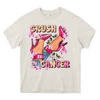 Cream Crush Breast Cancer Heavy Core Tee - FaDigitalArtStudio