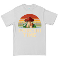 Dove Grey vintage sunset porcini mushroom hunting boletus edulis t shirt Premium Tee - Craftify
