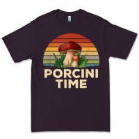 Plum vintage sunset porcini mushroom hunting boletus edulis t shirt Premium Tee - Craftify