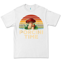 White vintage sunset porcini mushroom hunting boletus edulis t shirt Premium Tee - Craftify