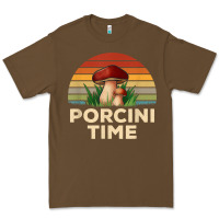 Cacao vintage sunset porcini mushroom hunting boletus edulis t shirt Premium Tee - Craftify