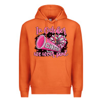 Carrot in october we wear pink cheer Premium Hoodie - BarkalooDesign