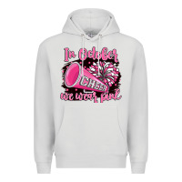 Dove Grey in october we wear pink cheer Premium Hoodie - BarkalooDesign