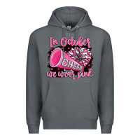 Rock in october we wear pink cheer Premium Hoodie - BarkalooDesign