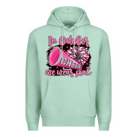 Seafoam in october we wear pink cheer Premium Hoodie - BarkalooDesign