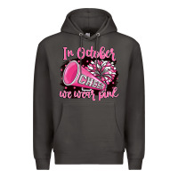 Smoke in october we wear pink cheer Premium Hoodie - BarkalooDesign