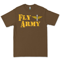 Cacao Vintage Fly Army Military Pilot Army Aviation Branch Premium Tee - Craftify