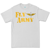 Dove Grey Vintage Fly Army Military Pilot Army Aviation Branch Premium Tee - Craftify
