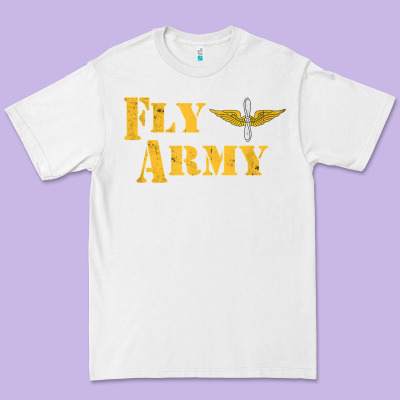 Vintage Fly Army Military Pilot Army Aviation Branch Premium Tee Designed By Craftify