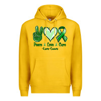 Lemon Peace Love Cure Liver Cancer Premium Hoodie - Jasminsmagicworld