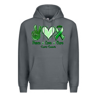 Rock Peace Love Cure Liver Cancer Premium Hoodie - Jasminsmagicworld