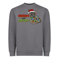 Storm merry and bright french bulldog Heavyweight Sweatshirt - RanaPortraitStore