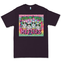 Plum chilling with my peeps Premium Tee - FaDigitalArtStudio