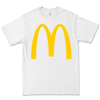 White mcd onald's golden arches Premium Tee - Craftify