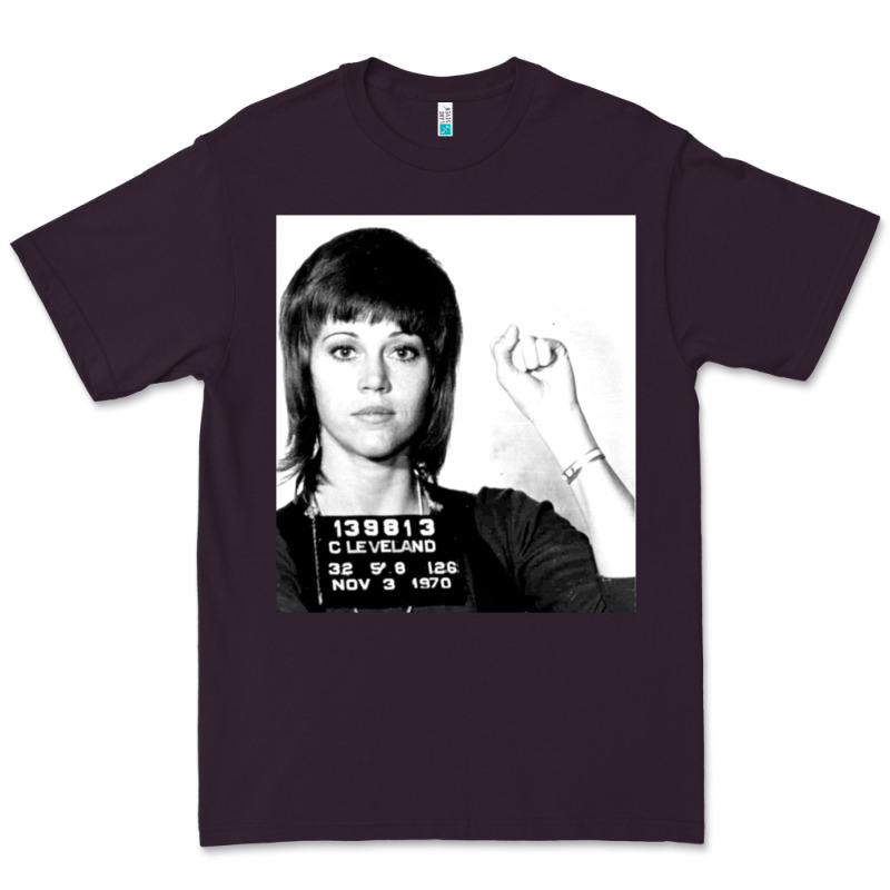 Jane Fonda Mugshot Gift Premium Tee by Craftify | Teevron