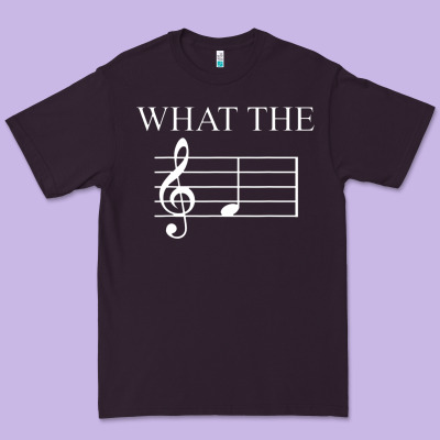 What The F Note Key Music Humor Gift Premium Tee Designed By Craftify