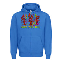 True Royal happy crawdi gras mardi gras carnival Zipper Hoodie - Jasminsmagicworld
