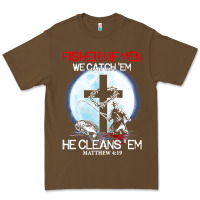 Cacao fisher of men we catch  em he cleans  em matthew 4 19 Premium Tee - Craftify