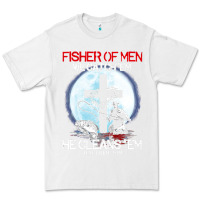 White fisher of men we catch  em he cleans  em matthew 4 19 Premium Tee - Craftify