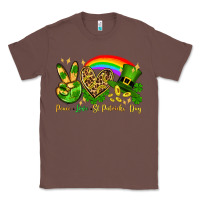 Chestnut Peace love St. Patrick's Day Classic Tee - OliviaCreatesArt