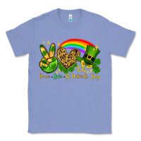 Colony Blue Peace love St. Patrick's Day Classic Tee - OliviaCreatesArt