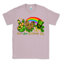 Lilac Peace love St. Patrick's Day Classic Tee - OliviaCreatesArt