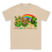 Mushroom Peace love St. Patrick's Day Classic Tee - OliviaCreatesArt